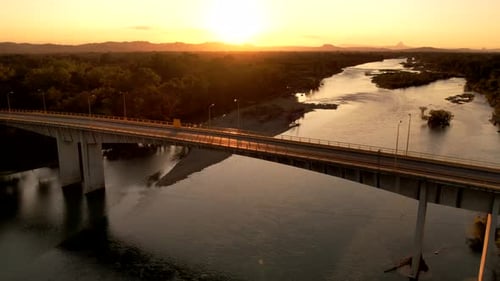 A hyperlapse clockwise over mexican bridge Alamo Veracruz.