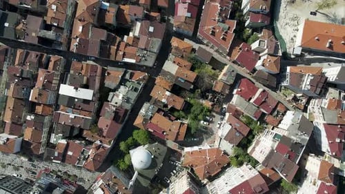 Luftaufnahme der Innenstadt von Istanbul, Türkei.