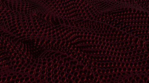 Abstract Hexagon red and Black Geometric Surface Loop Random Motion Background