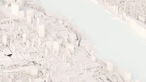 3D Rendering of White City Animation