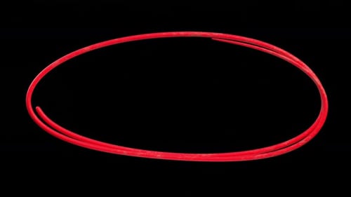 Animated Hand Drawn Red Oval Mark