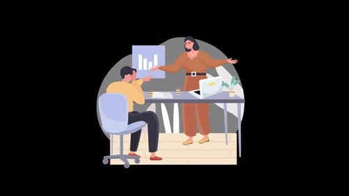 Business Meeting: Engaging Team Collaboration and Presentation in the Office