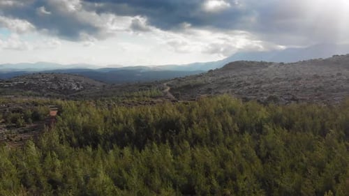 Scenic view of mountain landscape