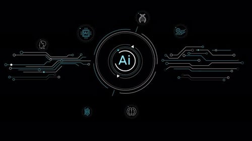 Infographic Animation About the Work of Artificial Intelligence