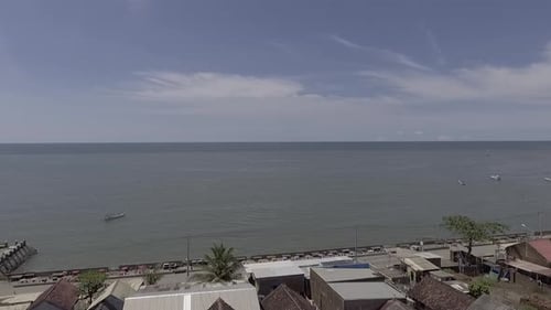 Aerial beautiful sea view