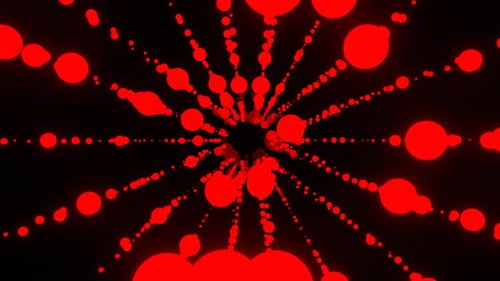 Boucle Vj de fond de bulles de néon transformables rouges en 4K