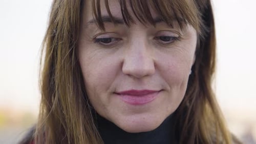 Close Up Portrait of an Adult Woman's Face