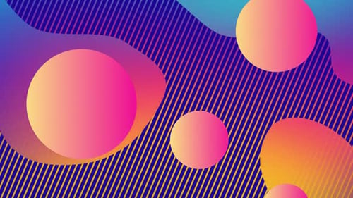 Vibrant Fluid Abstract Shapes Background Loop Animation
