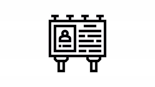 billboard line icon animation