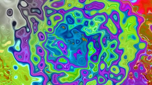 Vibrant Psychedelic Fluid Abstract Motion Background