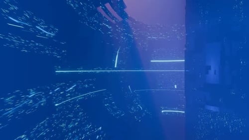 Superbe boucle de tunnel spatial, conçue pour des visuels immersifs.
