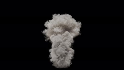 Realistic Smoke Burst Reveal Effect with Alpha