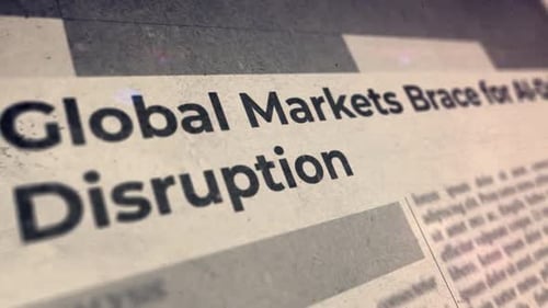 Grungy Newspaper Headline Text Reveal