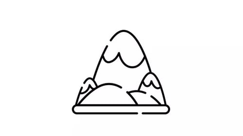 Animation mit Bergsymbol