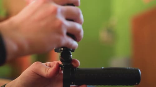 Attaching LED Light to Video Camera Rig