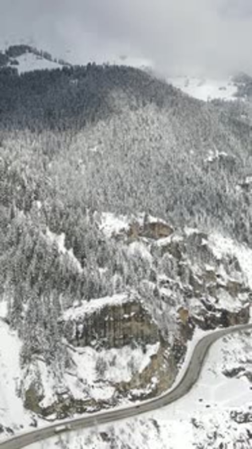 Winter Valley Landscape