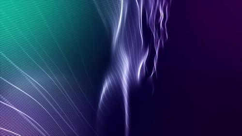 Futuristic Abstract Digital Wave Background Animation