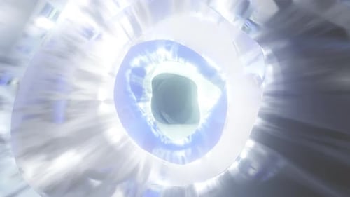 Fundo de loop infinito 3D de túnel interdimensional giratório colorido