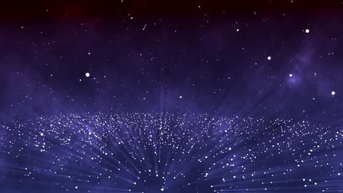 Space particles moving