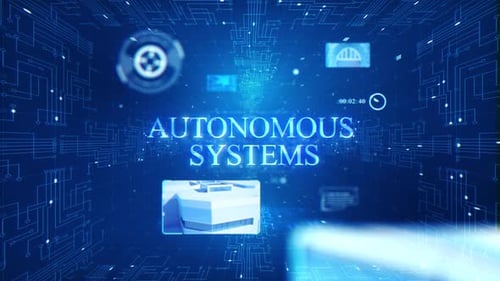 Futuristic Digital Autonomous Systems Title Reveal