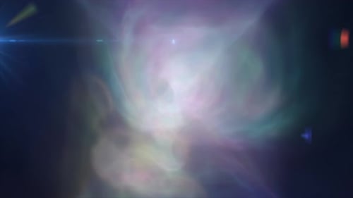 Energie, kosmischer Staub und Wellenlinien, futuristisch, magisch, leuchtend, hell. Abstrakter Hintergrund