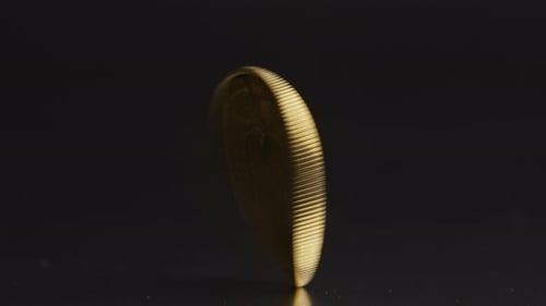 Golden Bitcoin Flipping And Stopping
