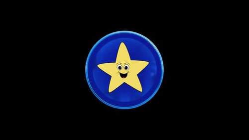 Happy Star Rating Icon Looping Animation