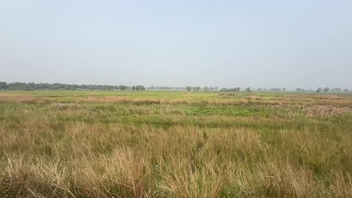 View from inside an Indian Railways train.