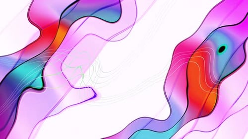 Dynamic Abstract Fluid Shapes Background Loop