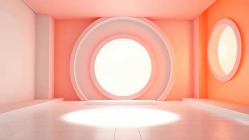 Podium Futuristische Vitrine mit Plattform für Produktausstellungen. Leeres modernes Bühnendisplay