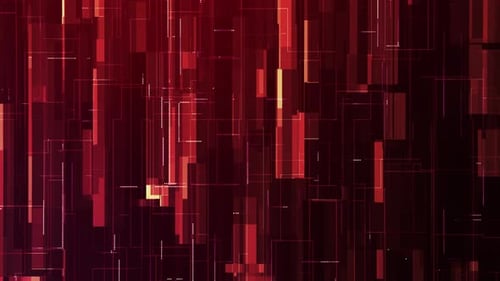 Red Digital Grid Lines Technology Background Animation