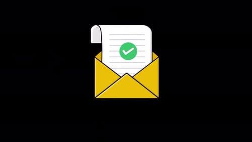 Animated Verified Mail Concept Video - Transparent