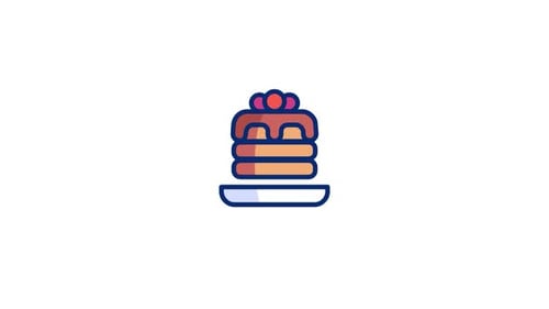 Animiertes Pancake-Symbol