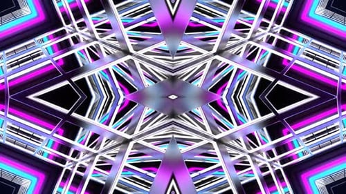 Black Square Output Kaleidoscope Background Vj Loop In 4K