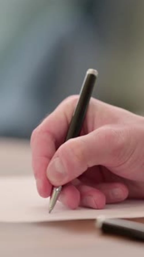 Writing on Paper, Vertical Video