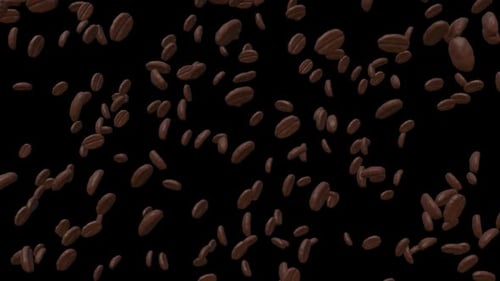 Raining Coffee 3D Animation