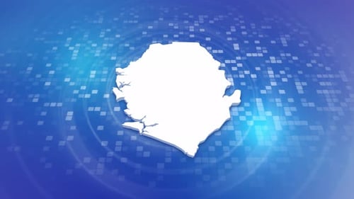 Digital Map Outline Reveal for Corporate Presentation Background