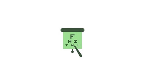 Eye Exam symbol icon animation video