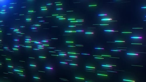 Computer Data Flow with blue optical light effects. High Tech Computer Data Flow Background. Futuris