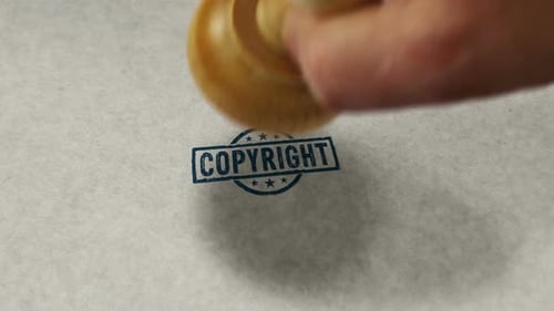 Copyright stamp and stamping loop