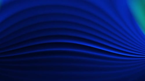 Abstract Flowing Blue Gradient Wavy Lines Background