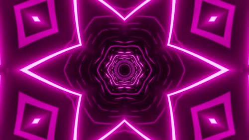 Dynamic neon tunnel pulsing with vibrant pink energy, futuristic motion