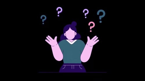Person Shrugging Animation HD On Alpha