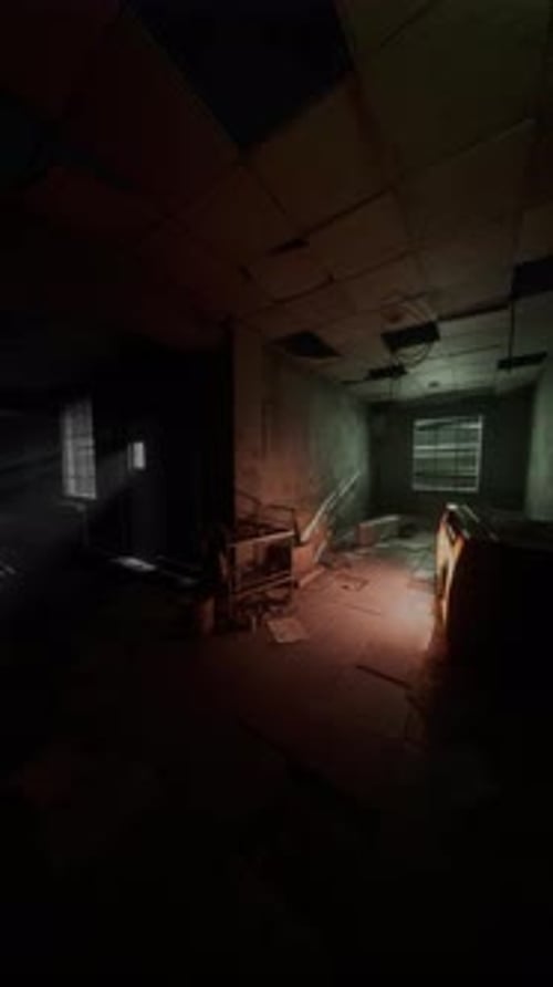 Dark Room With Couch and Window