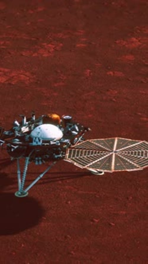 Insight Mars Exploring the Surface of Red Planet Elements Furnished By NASA
