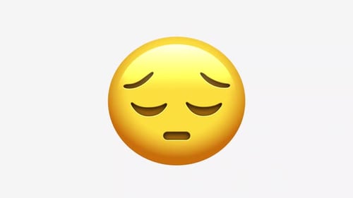 Disappointed Sad Face Emoji Graphic