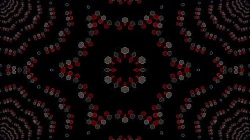 Abstract background moving stripes and flashing with shining light dots. Animation with circles