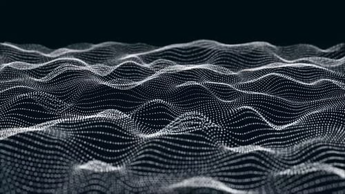 Dynamic Abstract Digital Wave Field of Particle Points