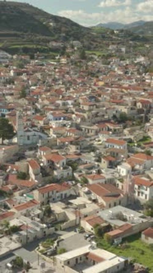 Aerial View of a Cypriot Village