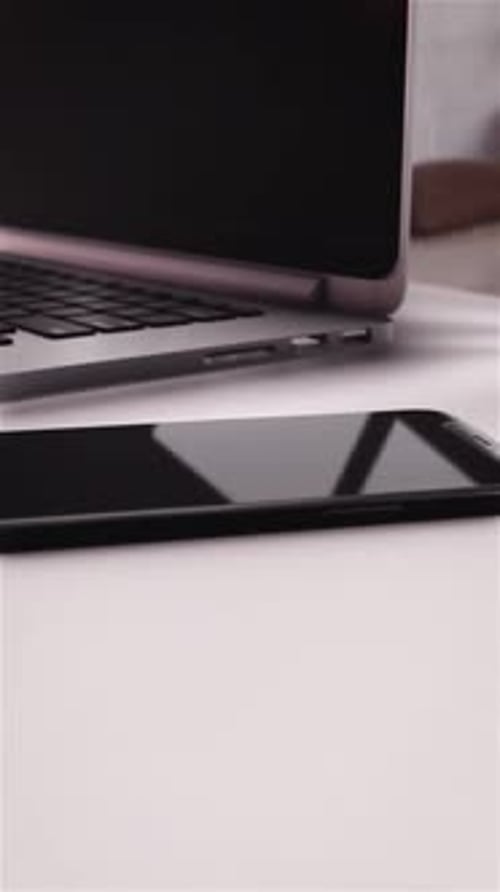 Minimalistic Zen Office Laptop Shot 3
